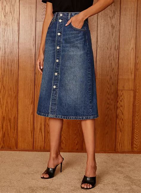 denim skirt aritzia|denim pleated skirt near me.